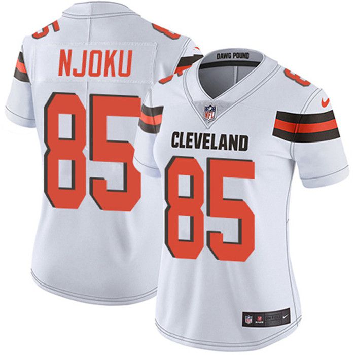 Men Cleveland Browns 85 David Njoku Nike White Limited NFL Jersey